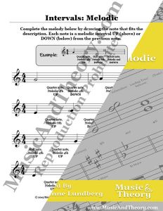 Harmonic & Melodic Intervals: Theory Worksheets | MusicAndTheory.com