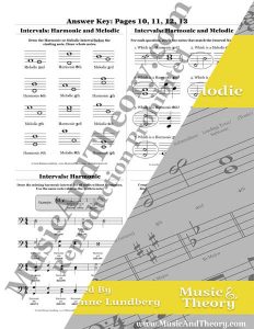 Harmonic & Melodic Intervals: Theory Worksheets | MusicAndTheory.com