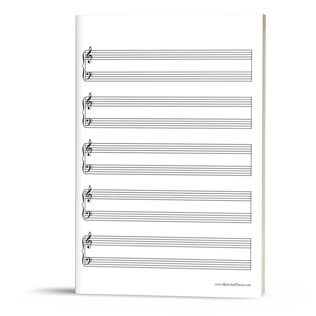 Free Grand Staff Manuscript Paper Music Staff Paper 7443